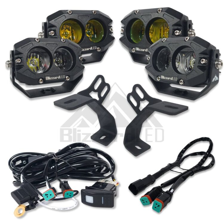 2014-2022 Polaris RZR PERF4030 Dual A-Pillar Kit 2014-2022 Polaris RZR 4" 120w PERF4030 Dual A-Pillar Light Kit